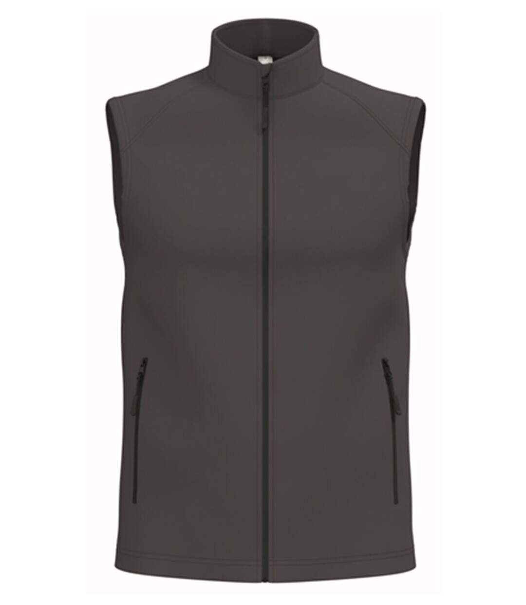 Softshell sans manches - Unisexe - IB413 - gris foncé-1