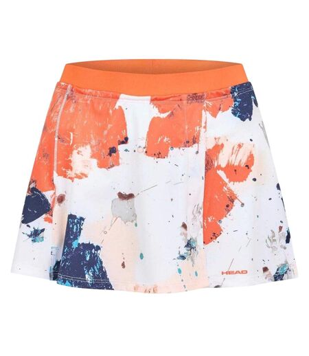 Jupe Motif/style Éclaboussures De Peinture Femme Orange Head