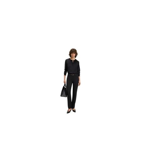 Pantalon De Costume Motif/style Uni Getlin254e1 Homme Noir Hugo