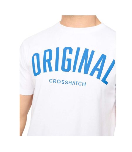 T-shirt Kensby Homme Blanc Crosshatch