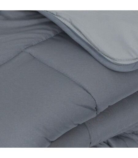 Couette polyester COCOON BICOLORE fibre creuse siliconée Chaud (hiver)