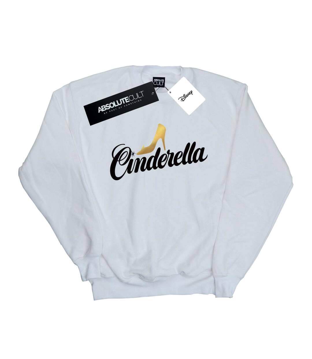 Disney - Sweat CINDERELLA SHOE LOGO - Femme (Blanc) - UTBI13869-1