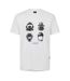 T-shirt Motif/style Casque Homme Blanc G-Star-1