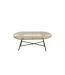 Table Basse de Jardin Celeste 90cm Naturel & Noir-2