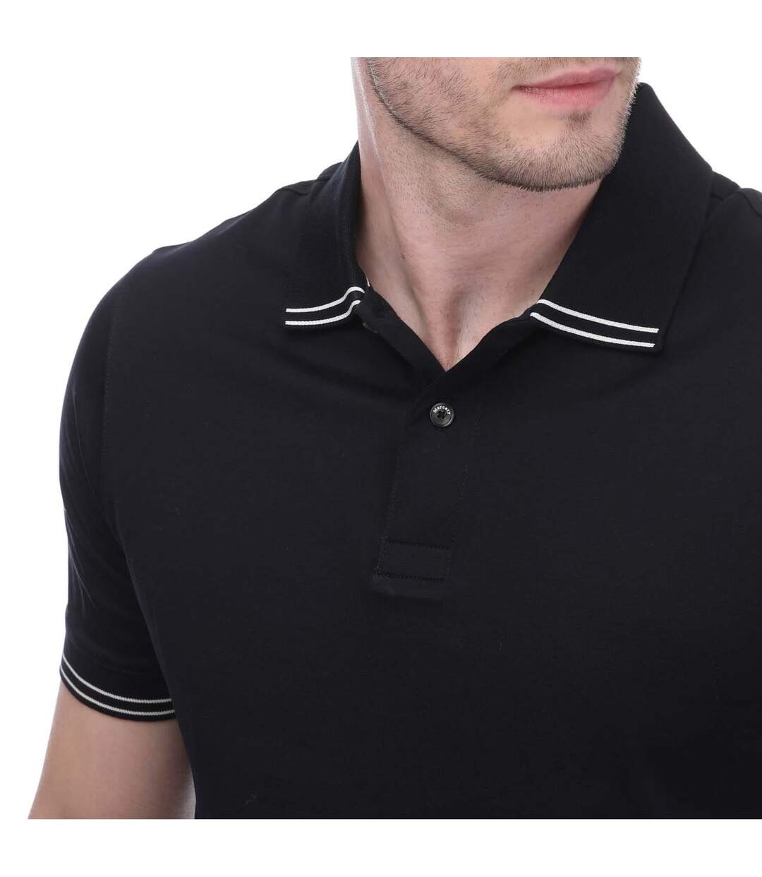 Polo homme bleu marine Mercery-3