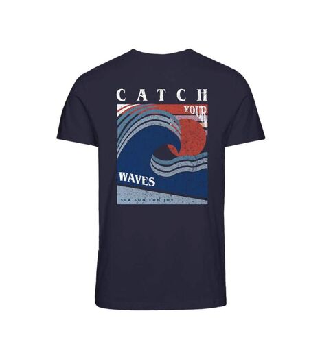 T-Shirt marine homme jack & jones jortide - l