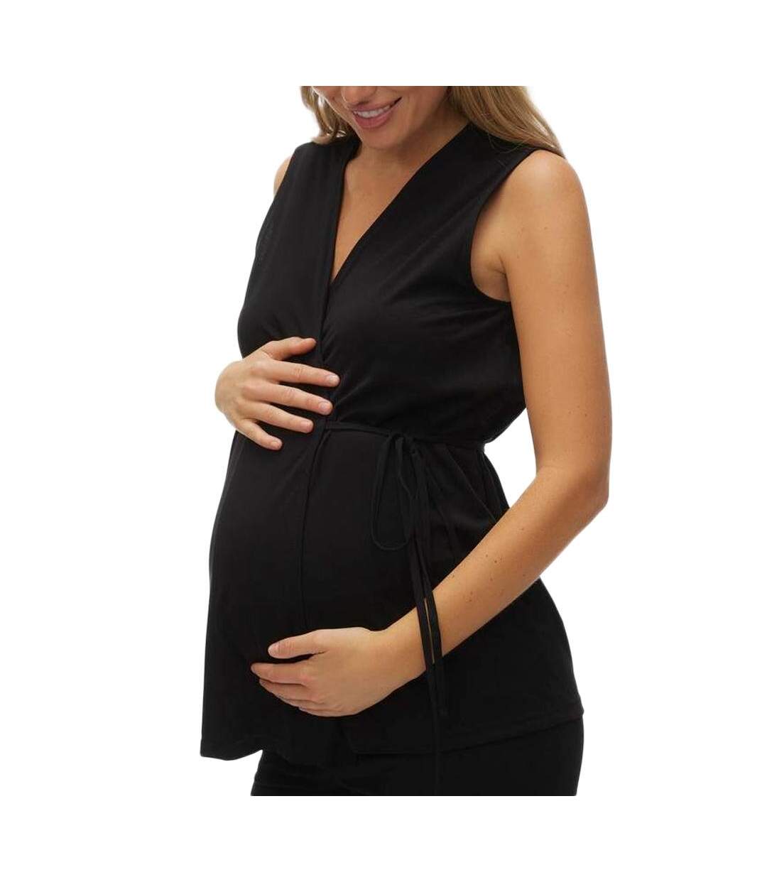 Blouse de grossesse noir femme mamalicious  20019155-1