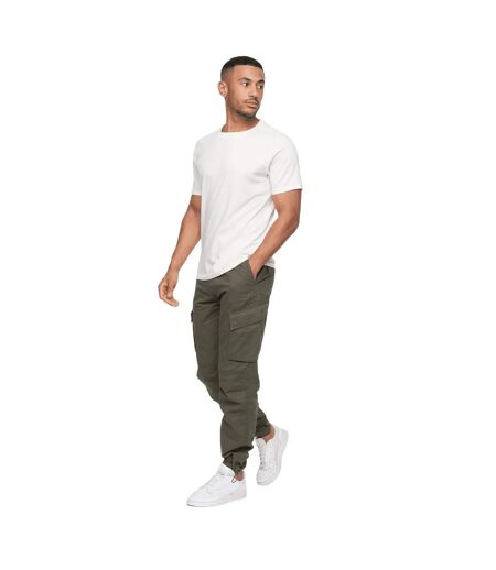 Pantalon cargo sidemoore homme vert sombre Crosshatch