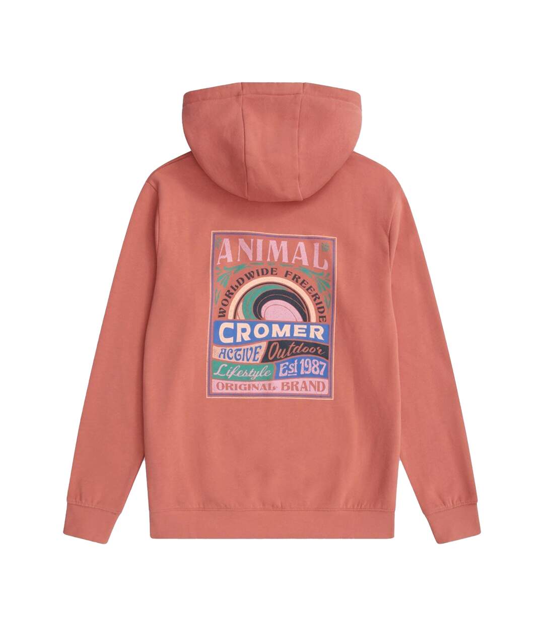 Sweat À Capuche Maya Cromer Femme Rose Animal-2