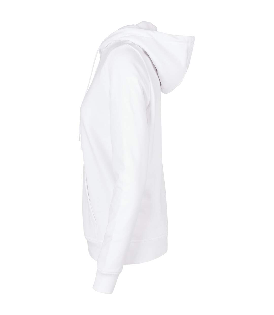 Womens/ladies Basic Hoodie White Build Your Brand-3