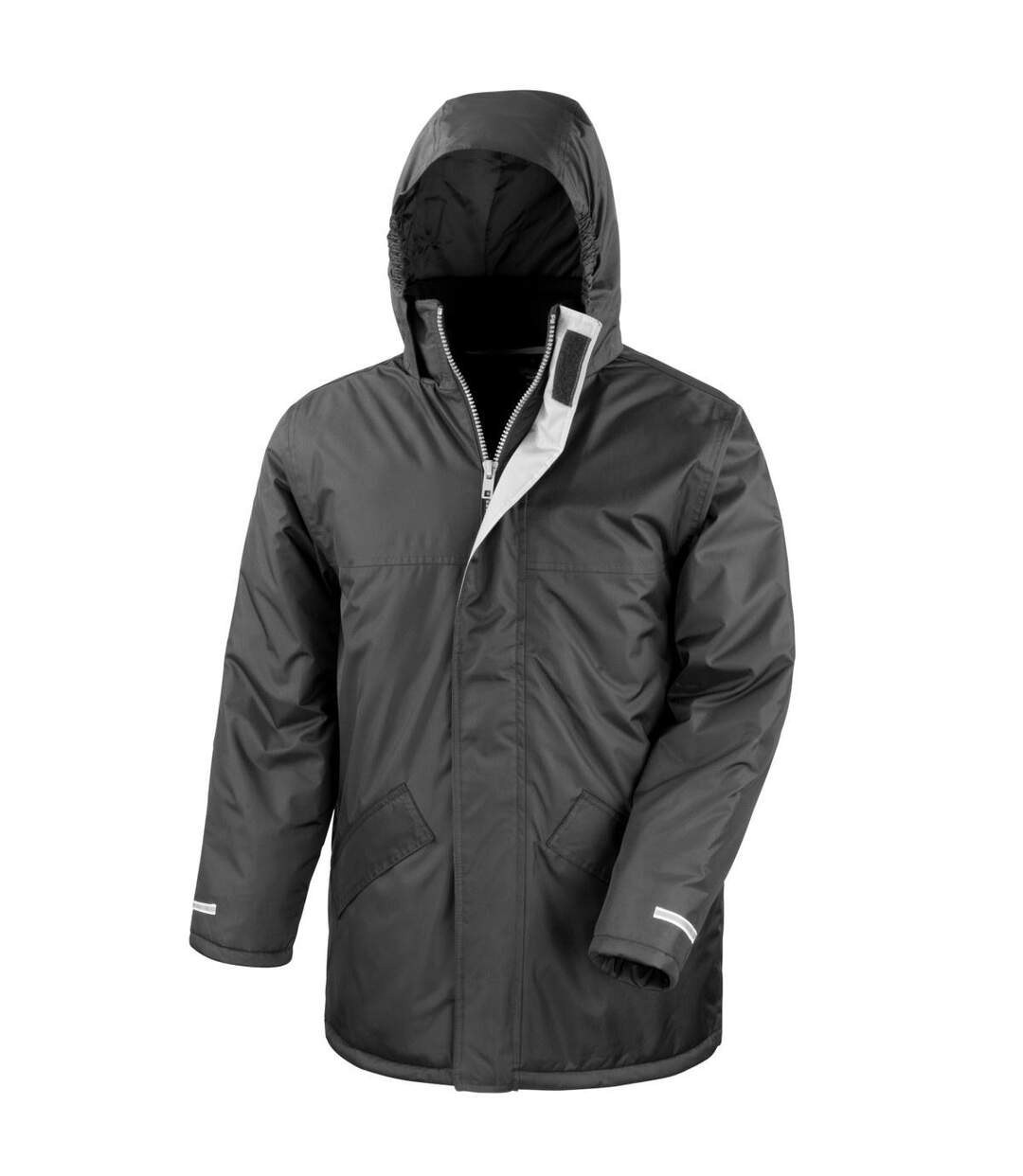 Core Veste Parka Imperméable Coupe-vent Homme Noir Result-2