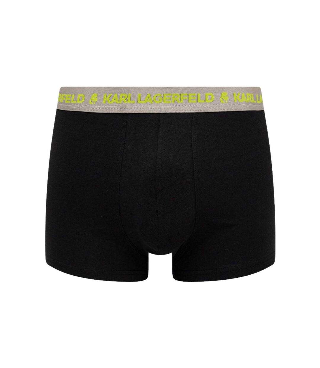 Boxers Homme Beige Noir Citron Vert Karl Lagerfeld-2