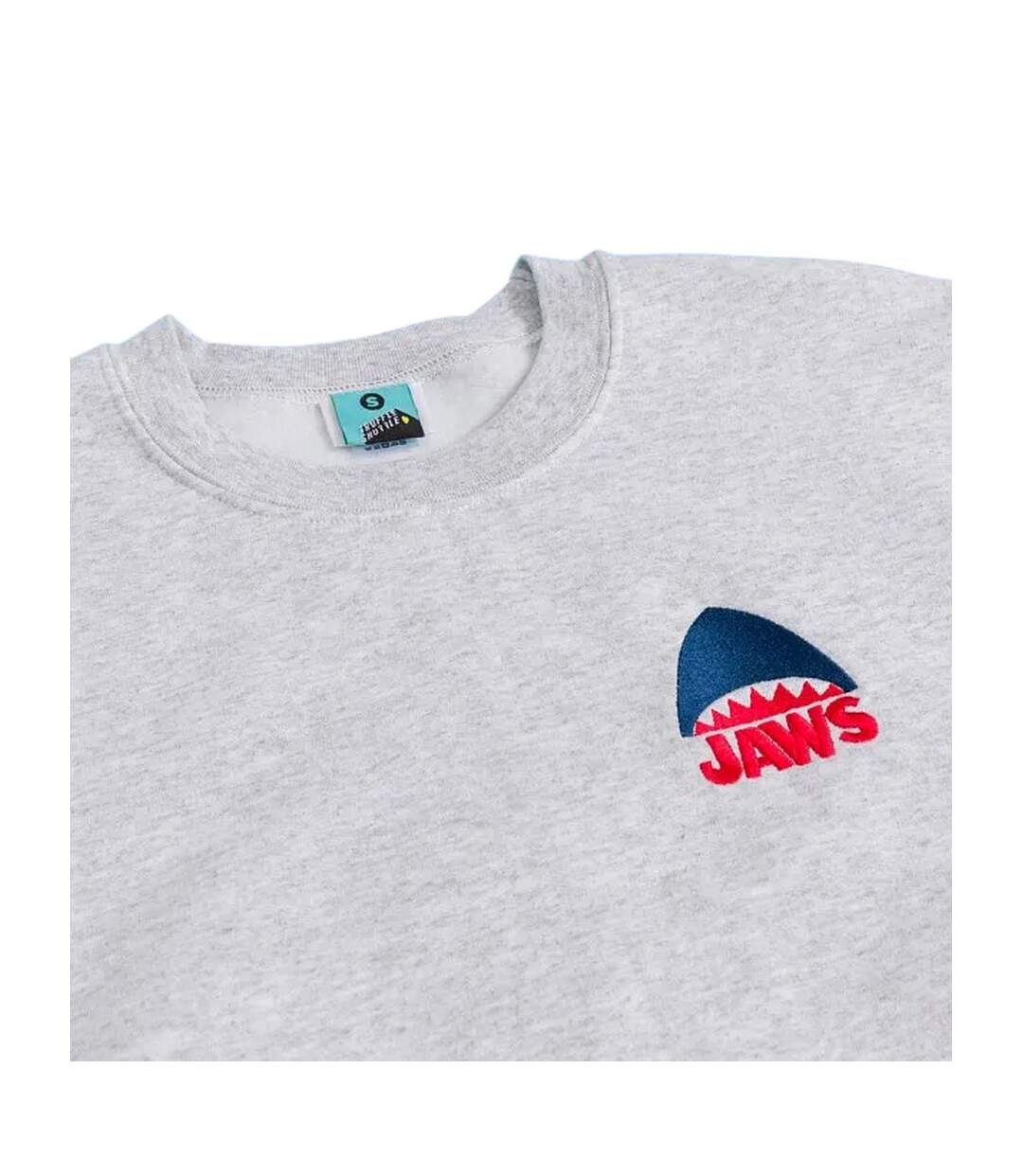 Sweat Motif/style Requin Adulte Gris Jaws-3