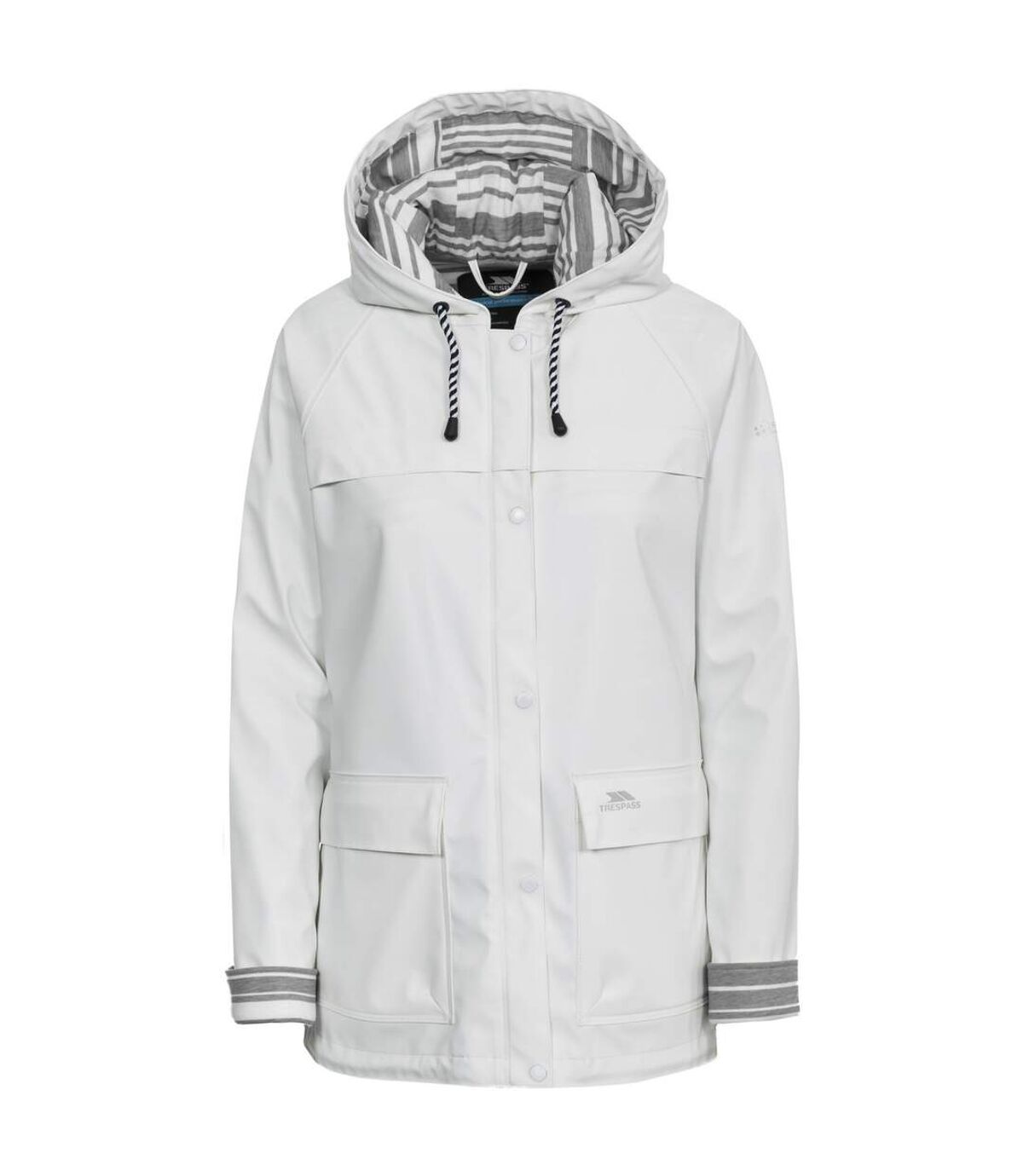Trespass Womens/Ladies Muddle Waterproof Jacket (White) - UTTP3991