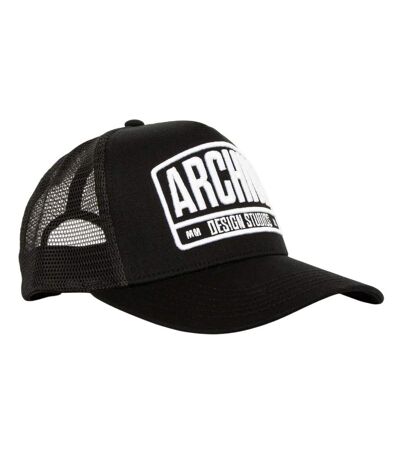 Mens sanford trucker cap black Archive Design Studios