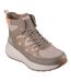 Chaussures Montantes De Marche Motif/style Moineau Bobs Femme Taupe Skechers-1