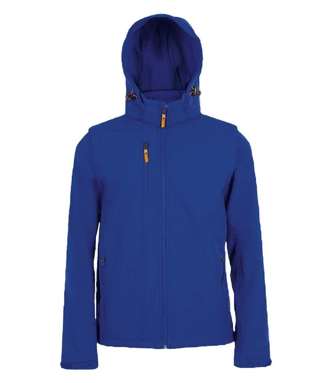 Veste softshell à capuche - manches amovibles - 01647 - bleu roi-1