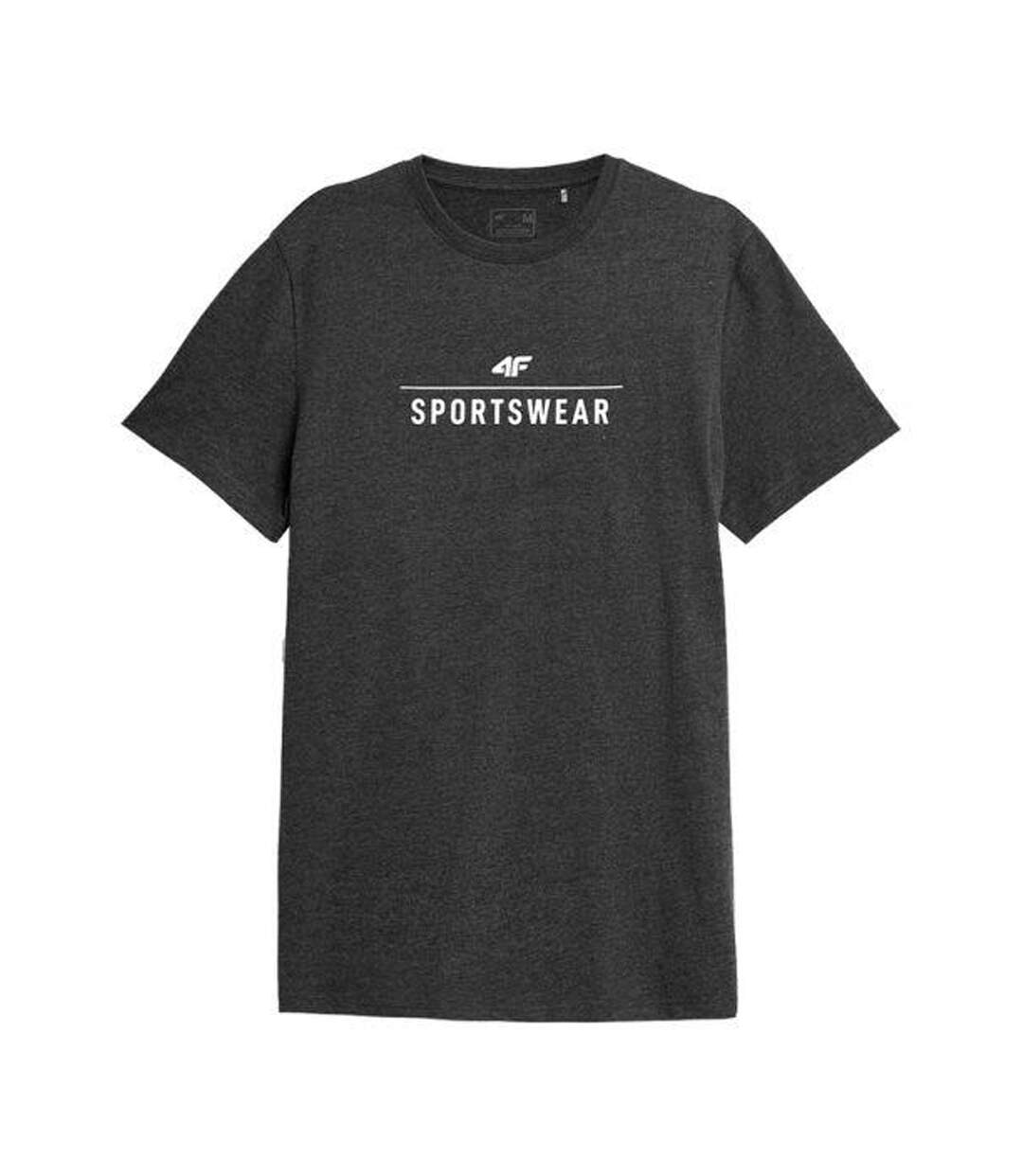 T-shirt Motif/style Logo Homme Gris Argenté 4F-1