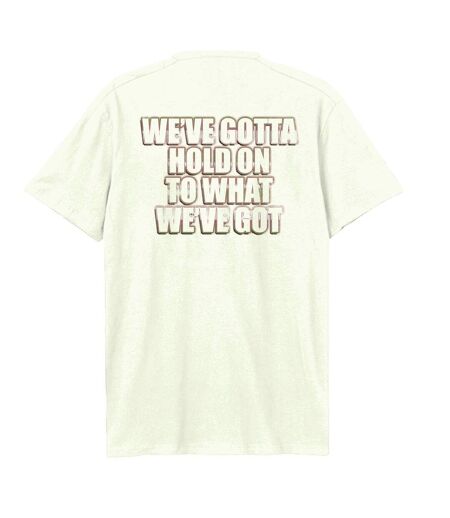 T-shirt Hold On Adulte Vieux Blanc Amplified
