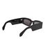 Lunettes De Soleil Motif/style Uni Cary Femme Taille Unique Noir Gris Foncé Off White-2