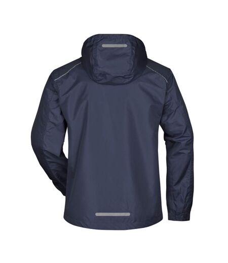 Veste Imperméable Homme Bleu Marine Rouge James And Nicholson