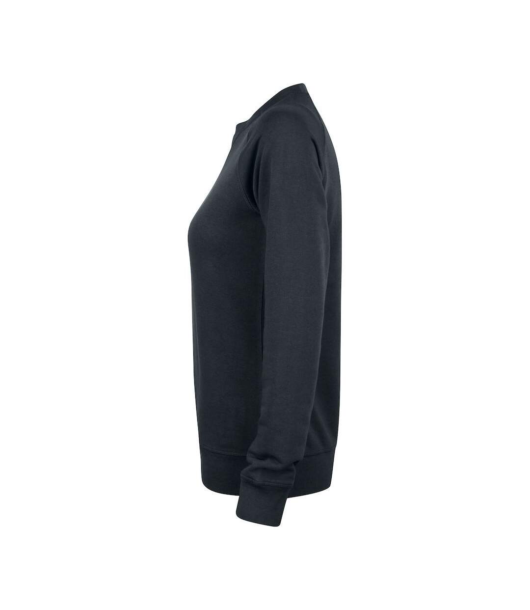 Clique Womens/Ladies Premium Round Neck Sweatshirt (Black)
