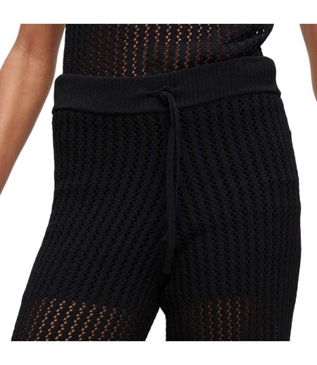 Womens/ladies Slonise Knitted Trousers Black Hugo