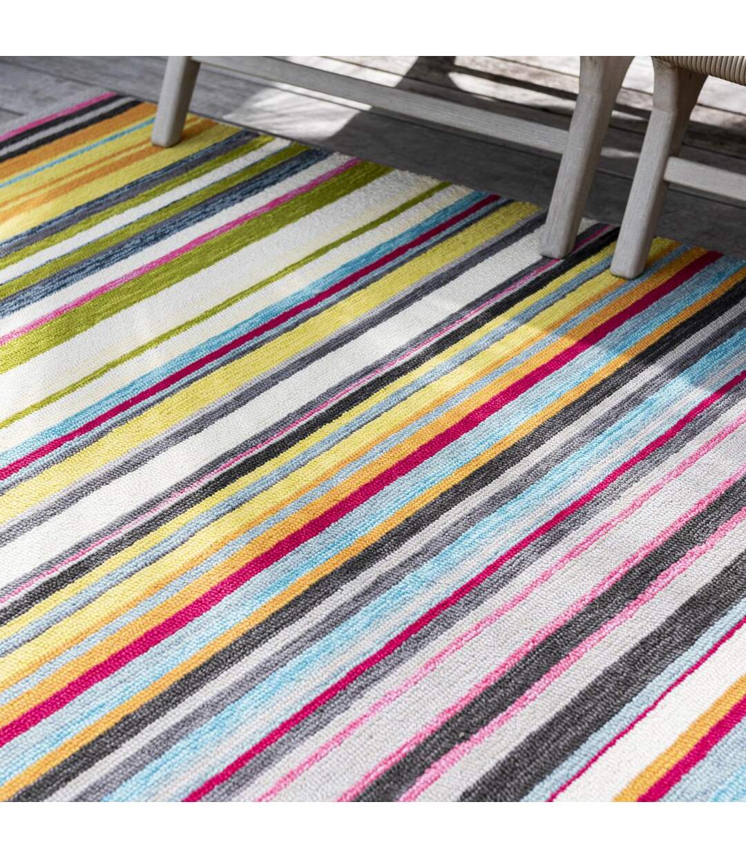 Tapis extérieur tissé kilim rectangle LAVIDA-5