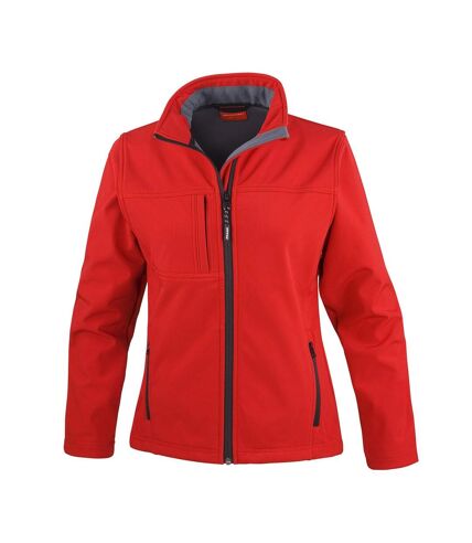 Womens/ladies classic soft shell jacket red Result