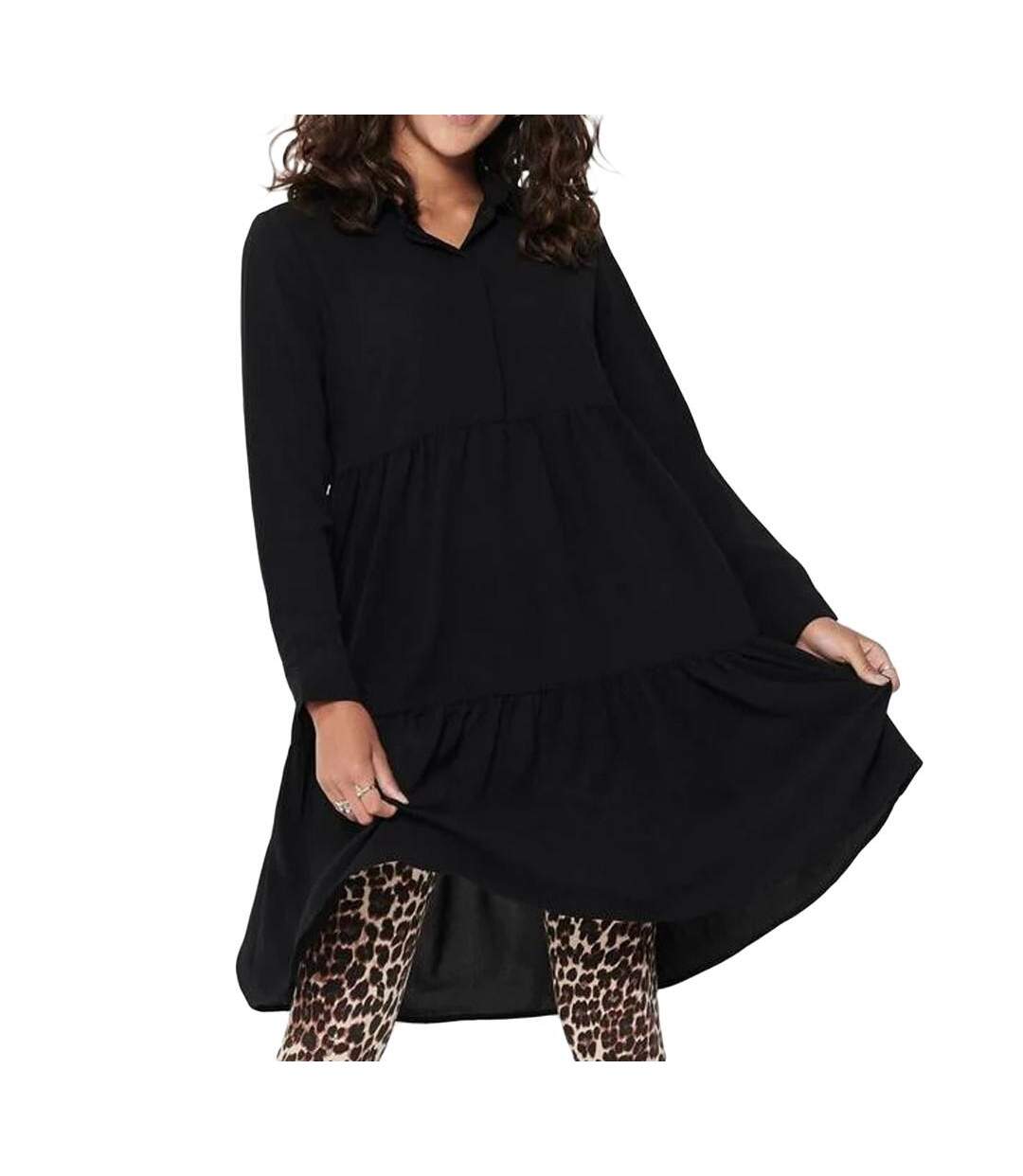 Robe Chemise Noir Femme JDY Shirt - 36-1