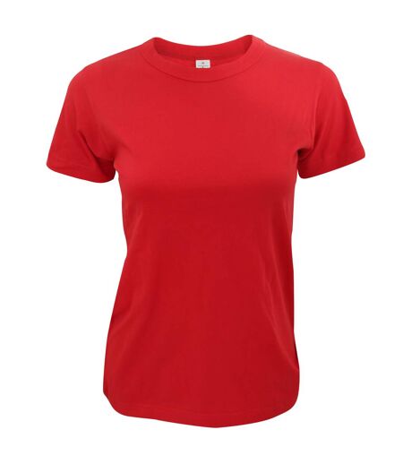 T-shirt à manches courtes femme rouge B&C Exact 190