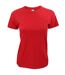 B&C Exact 190 - T-shirt à manches courtes - Femme (Rouge) - UTBC126