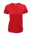 T-shirt à manches courtes femme rouge B&C Exact 190