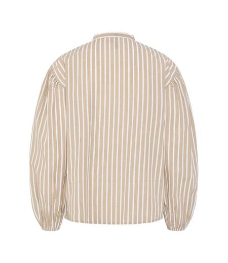 Blouse blanc/beige femme pieces lilia