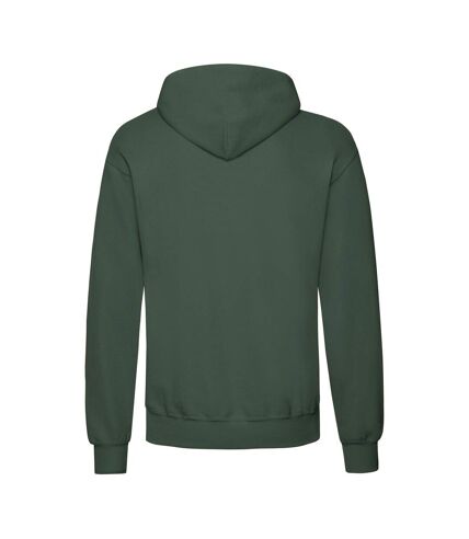 Fruit Of The Loom Unisex Adults Classic Hooded Sweatshirt (Bottle Green)