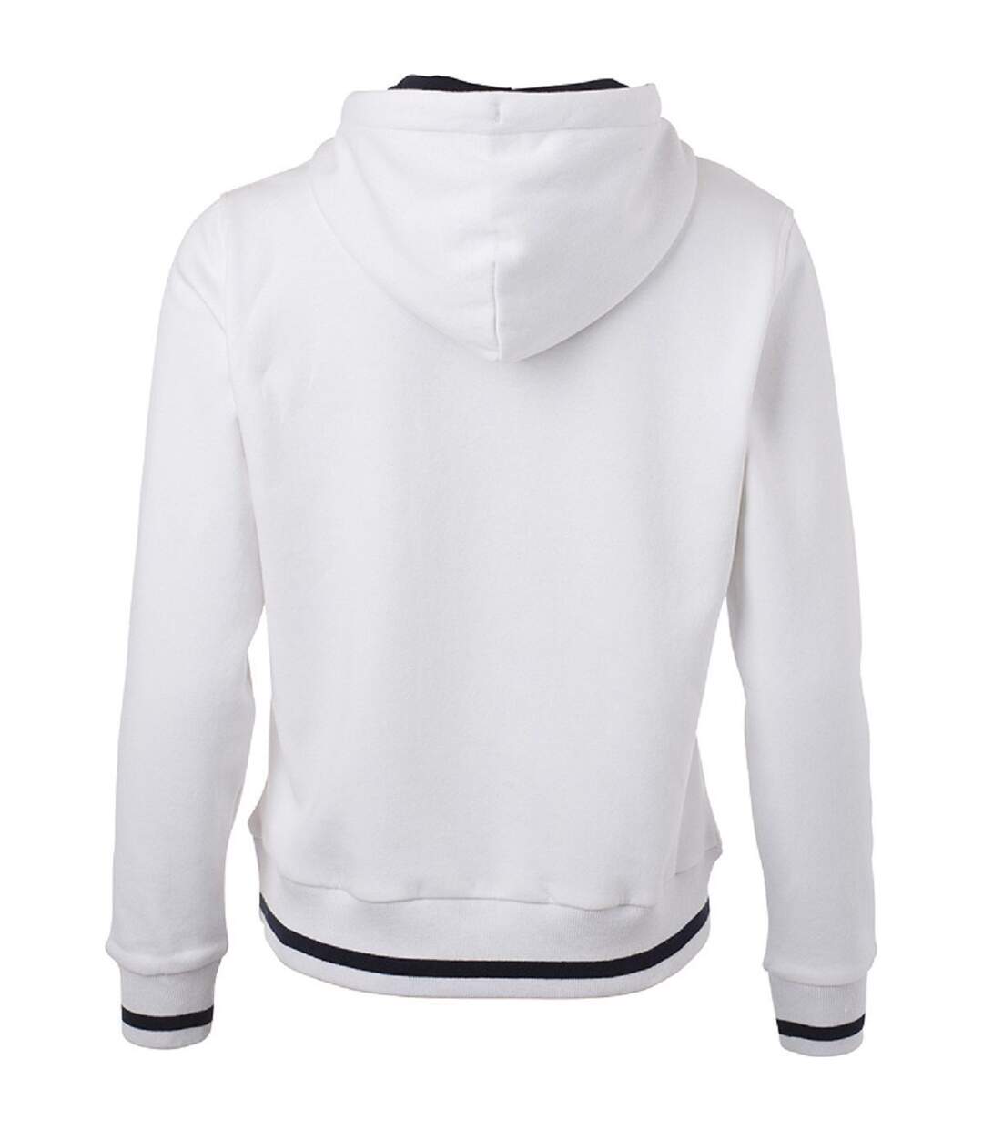 Sweat shirt à capuche femme - JN777 - blanc-2