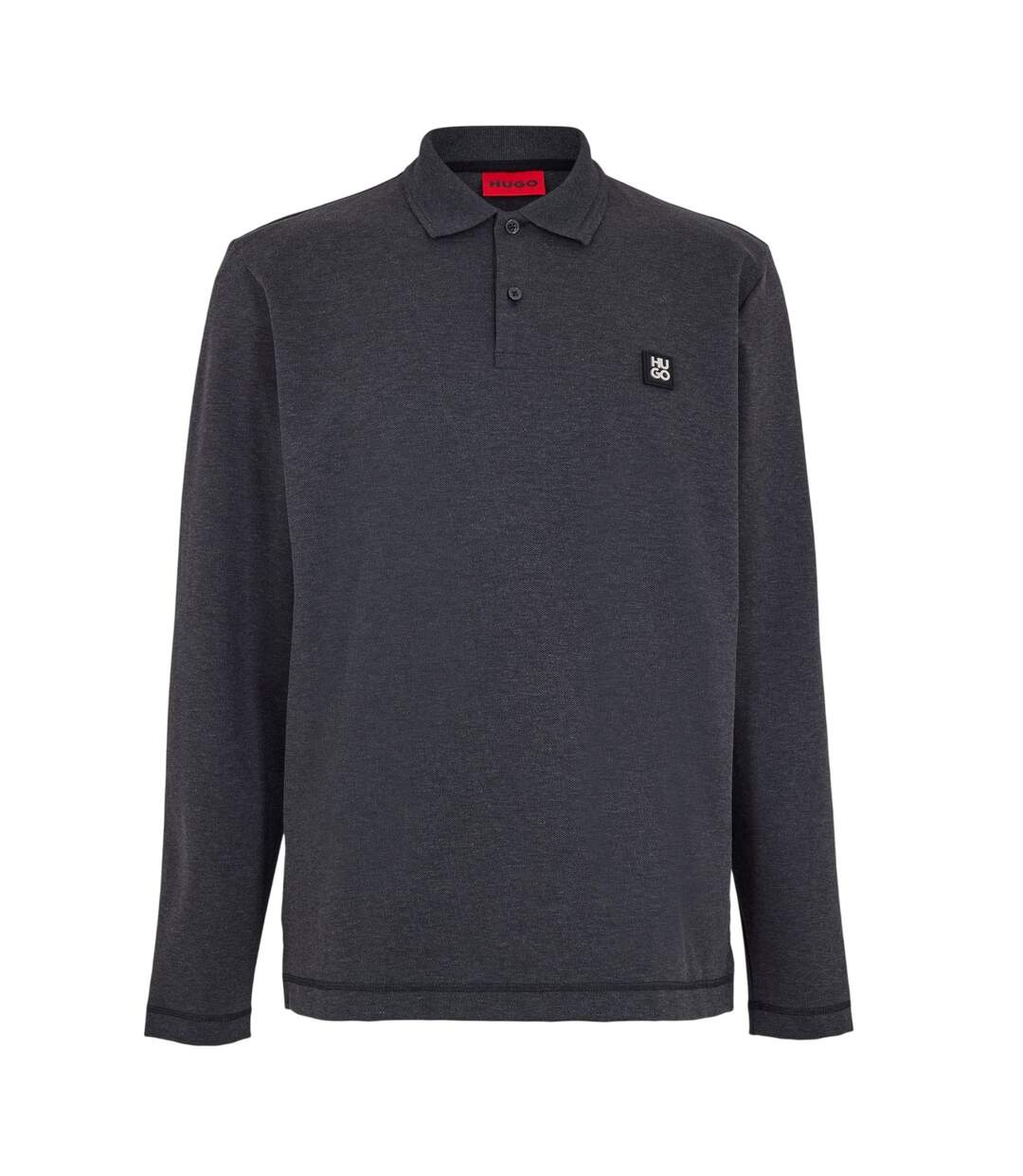 Mens Dinote Collared Polo Shirt Medium Grey Hugo-1