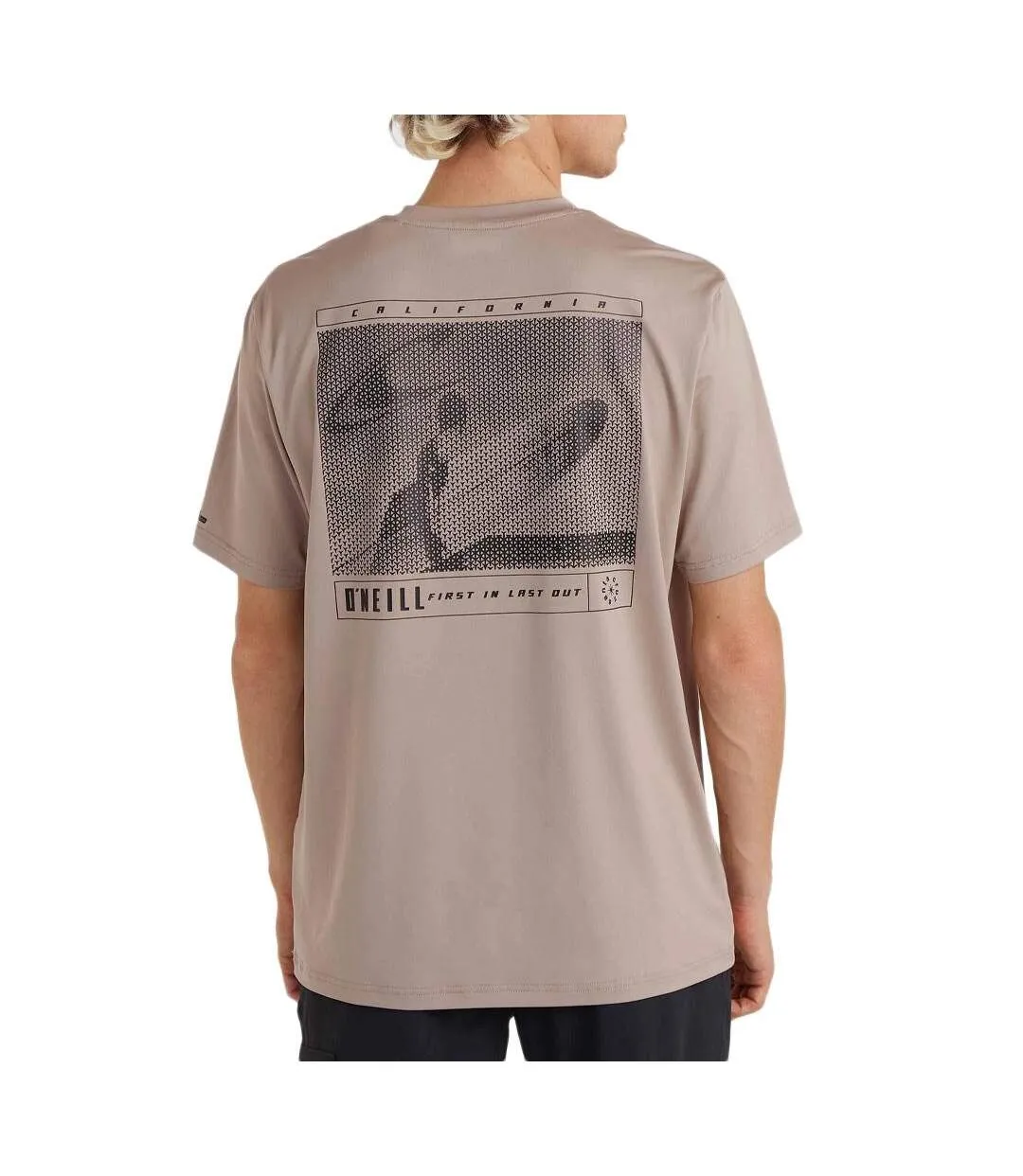 T-Shirt marron homme o'neill jack o'neill polygiene-2