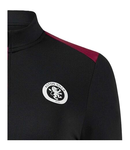Haut D´entraînement Motif/style Aston Villa Fc Femme Noir Castore