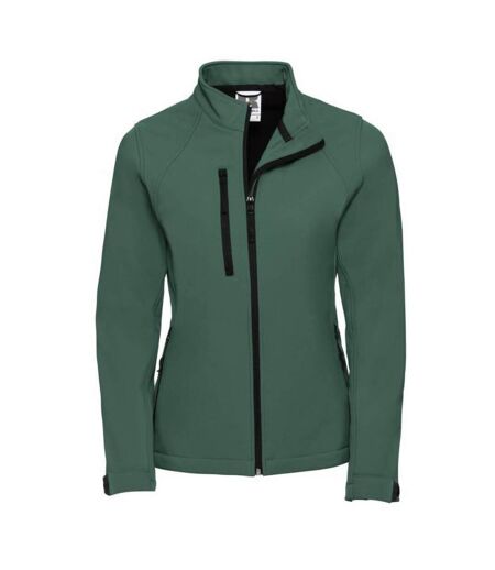 Jerzees Colours Ladies Water Resistant & Windproof Soft Shell Jacket (Bottle Green) - UTBC561