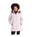Womens/ladies Nola Long Padded Jacket Light Beige Mountain Warehouse-1