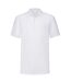 Polo homme blanc Fruit of the Loom-1