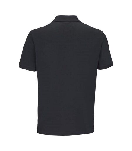 SOLS Unisex Adult Pegase Pique Polo Shirt (Black)