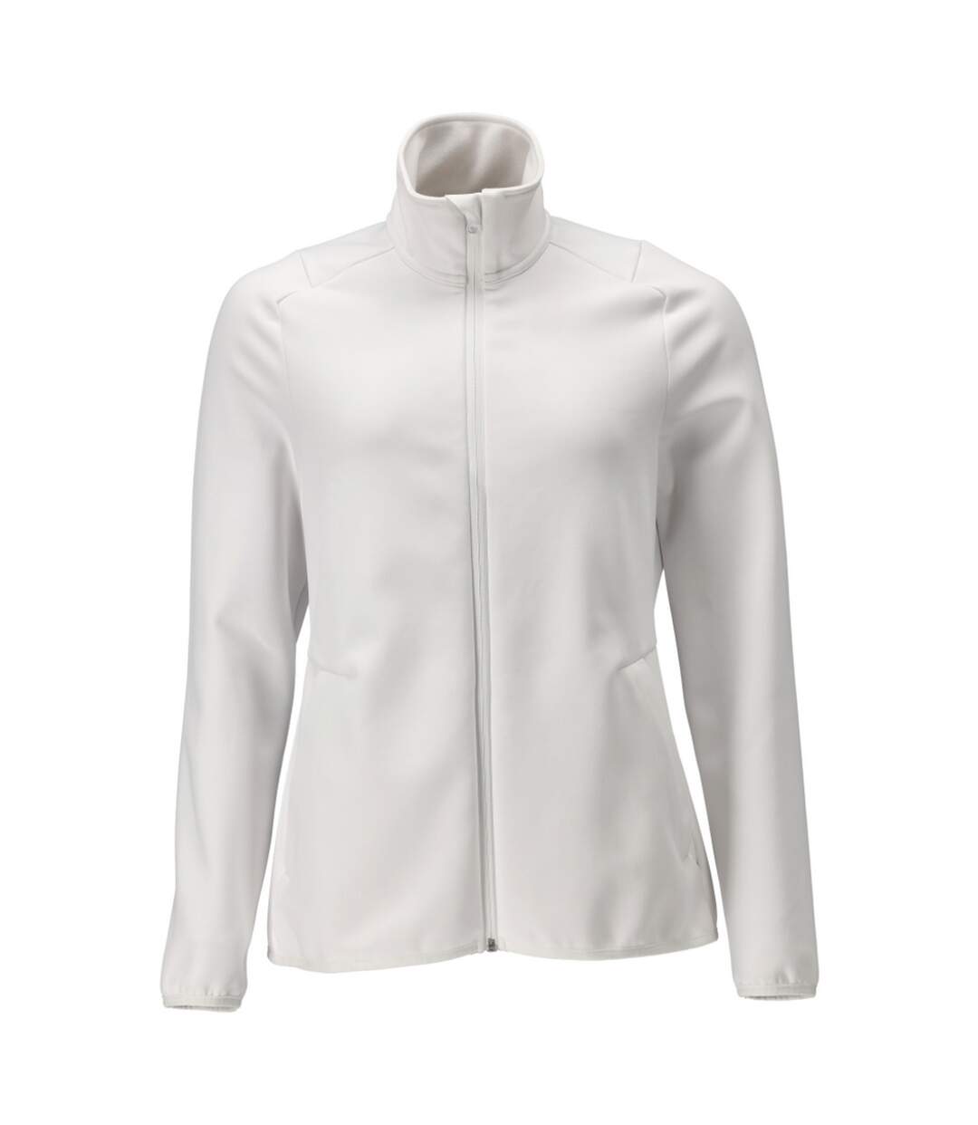 Womens/ladies Customised Fleece Jacket White Mascot-1