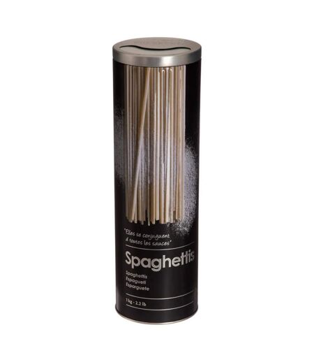 Boîte Spaghettis Relief II 27cm Noir