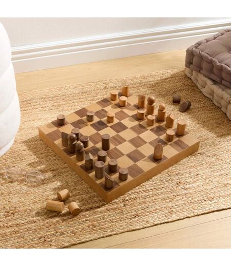 Jeu d'Échecs en Bois Micka 40cm Marron