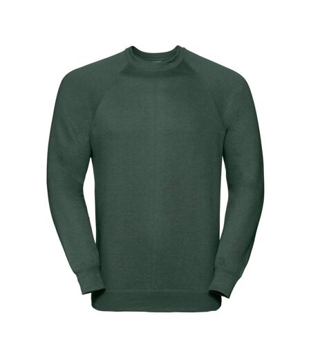 Sweat Manches Raglan Homme Vert Foncé Russell