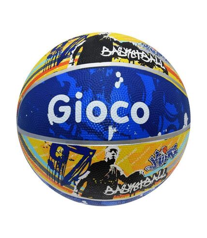 Gioco - Ballon de basket STREET2 (Jaune / Bleu) (Taille 7) - UTRD1984