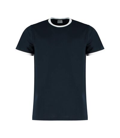 Kustom Kit Mens Ringer T-Shirt (Navy/White) - UTBC4781