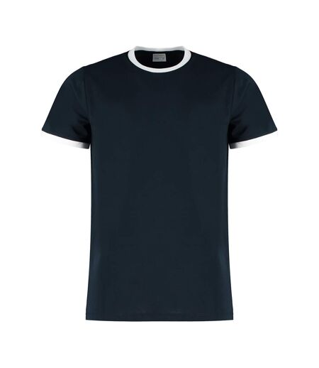Kustom Kit Mens Ringer T-Shirt (Navy/White) - UTBC4781